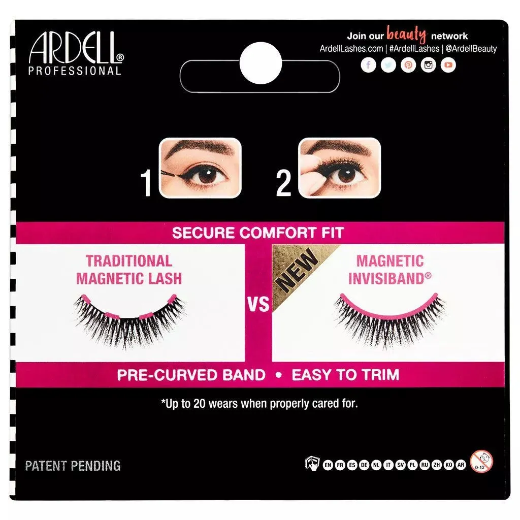 Ardell Magnetic Mega Hold Lashes Flexible False Eyelashes Reusable 052