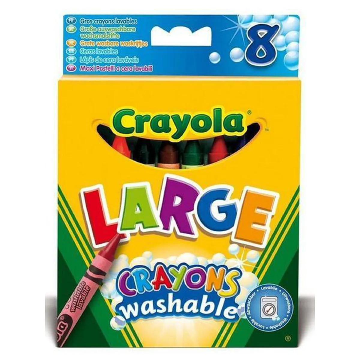Crayola large washable crayons 8 pack