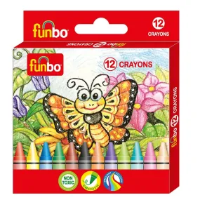 Funbo Crayons Colors 12 Pcs Pack