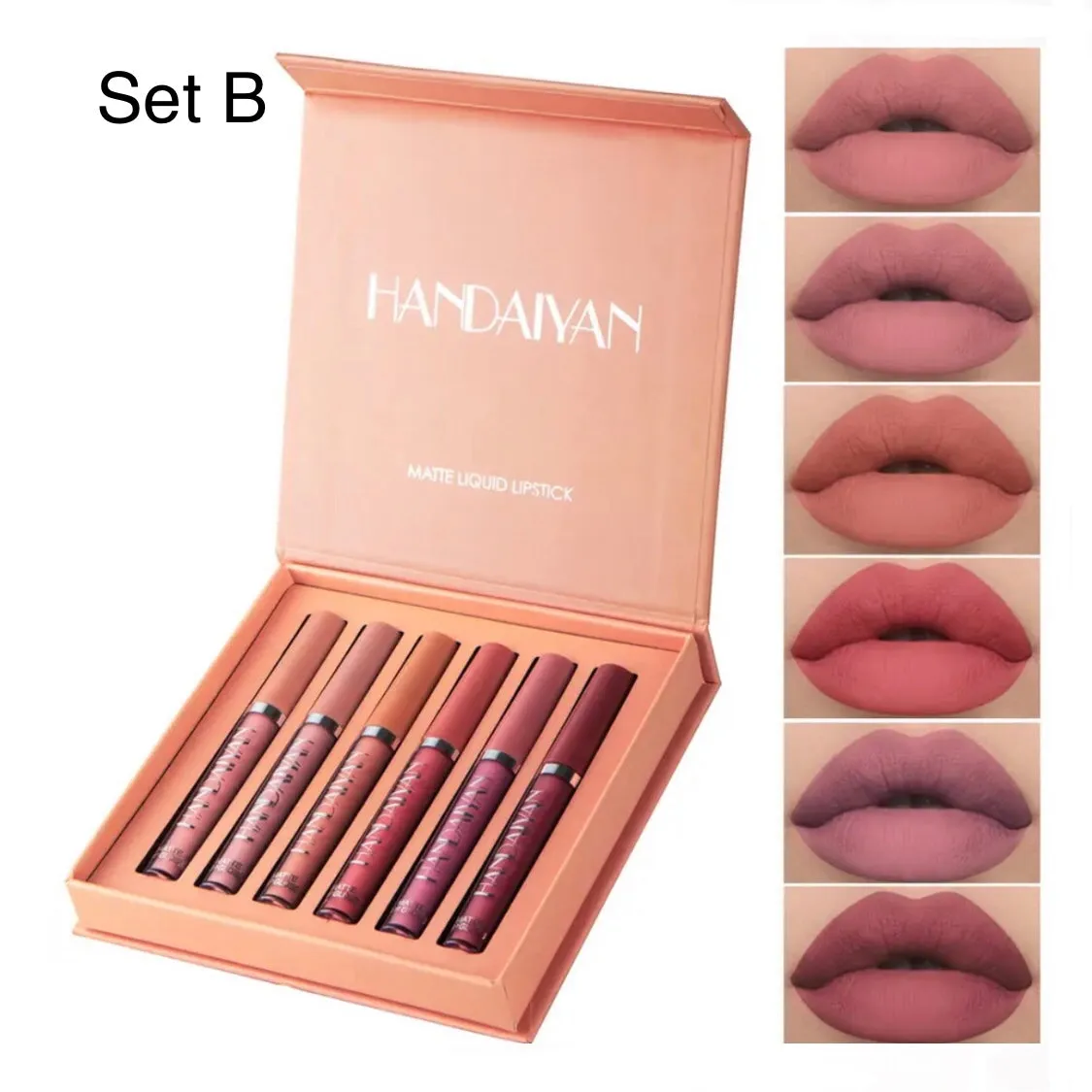 Handaiyan - 6 Color Creamy Velvet Matte Lip Gloss