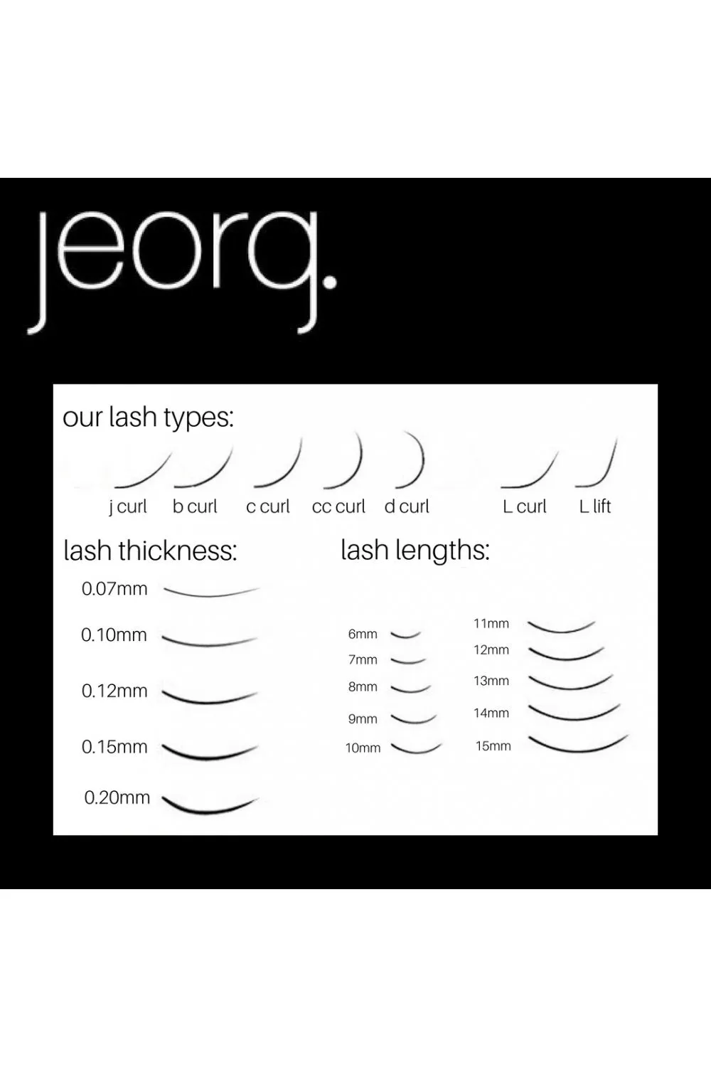 Jeorg. Premade Lash  10D D Curl 0.06