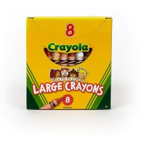 Jumbo Multicultural Crayons - 8 Count