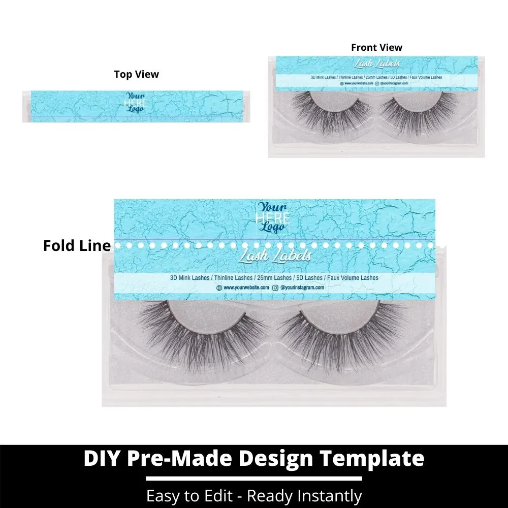 Lash Label Template 120