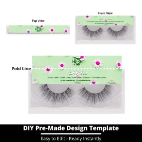 Lash Label Template 124