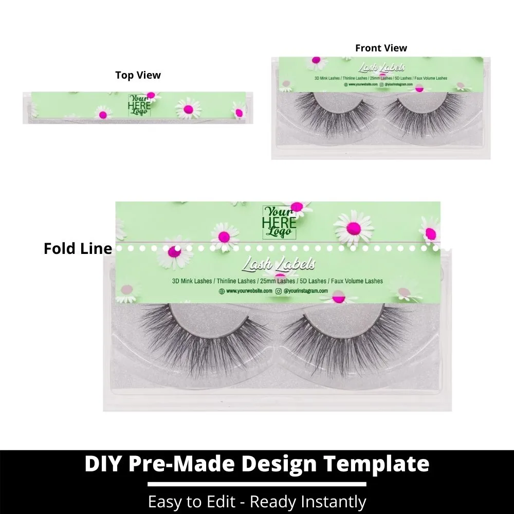 Lash Label Template 124