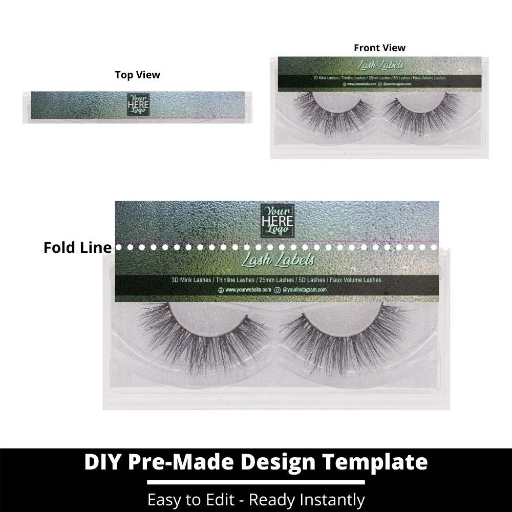 Lash Label Template 129