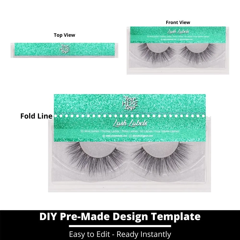 Lash Label Template 142