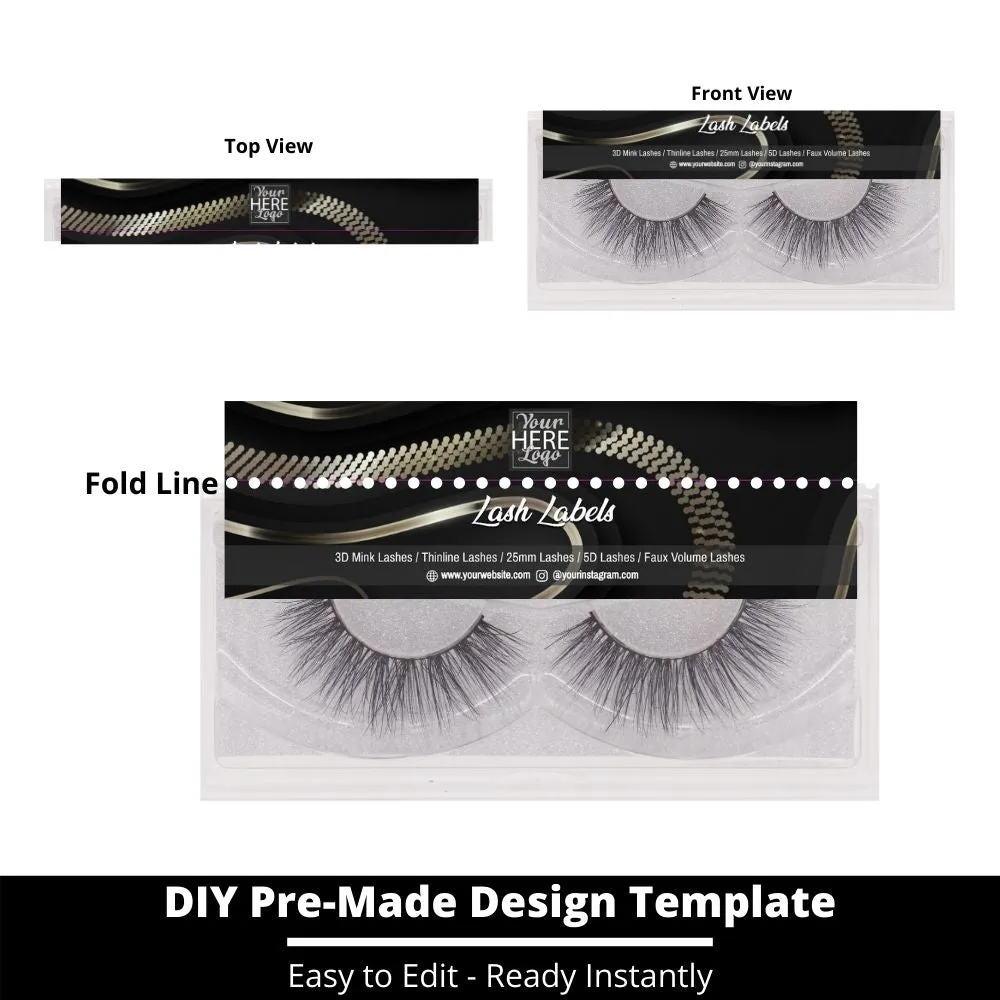 Lash Label Template 186