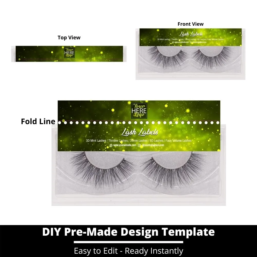 Lash Label Template 203