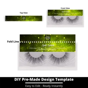 Lash Label Template 203