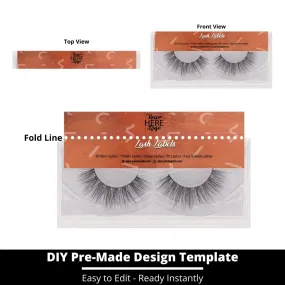 Lash Label Template 218