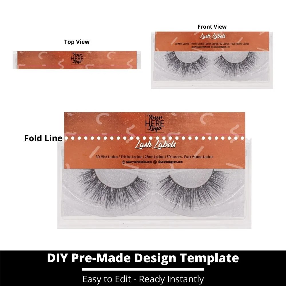 Lash Label Template 218