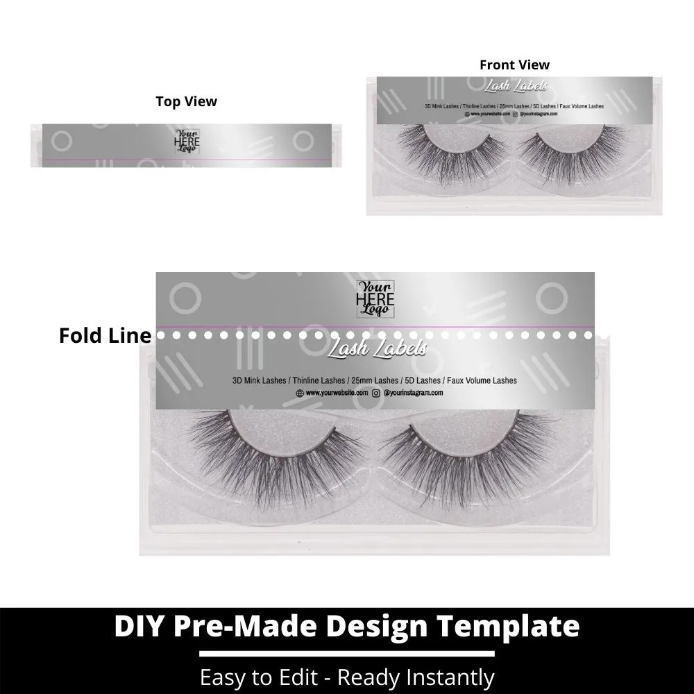 Lash Label Template 222
