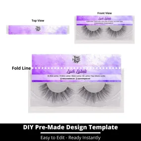 Lash Label Template 87