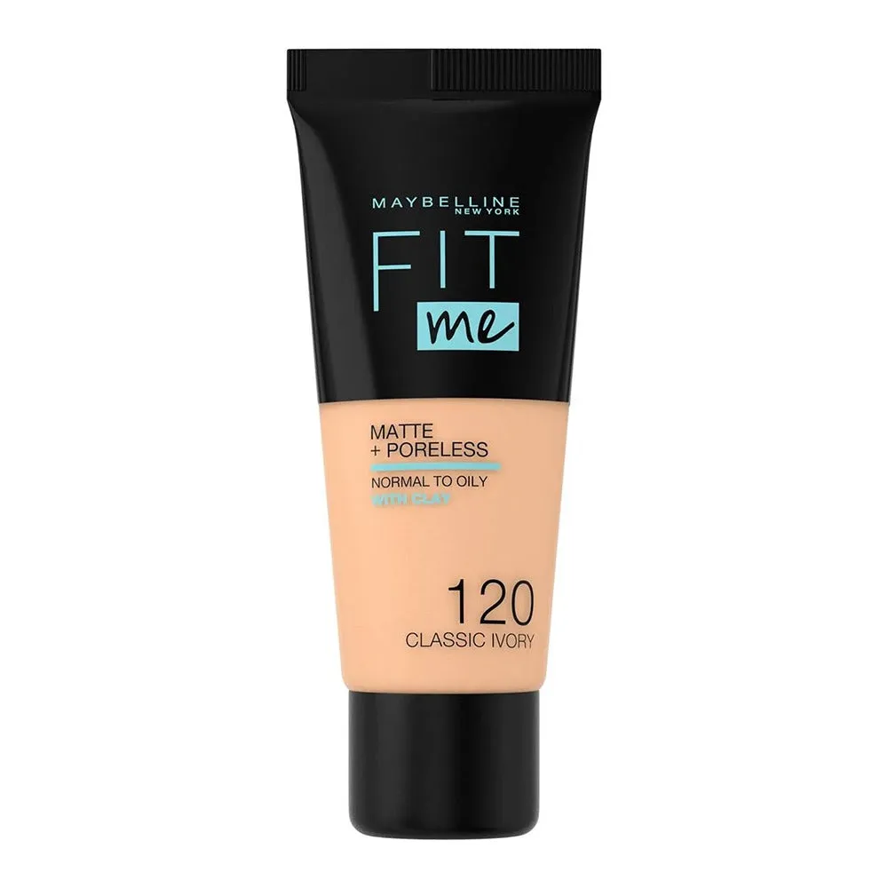 Maybelline Fit Me Matte   Poreless Foundation 120 Classic Ivory 30 mL