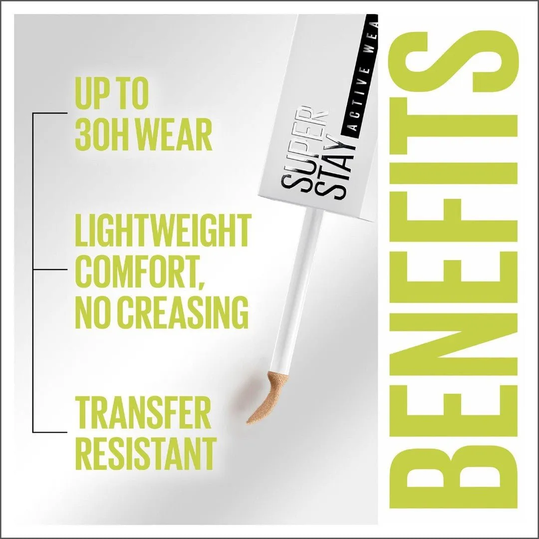 Maybelline Superstay Active Wear 30h Longwear Concealer - 15 Light