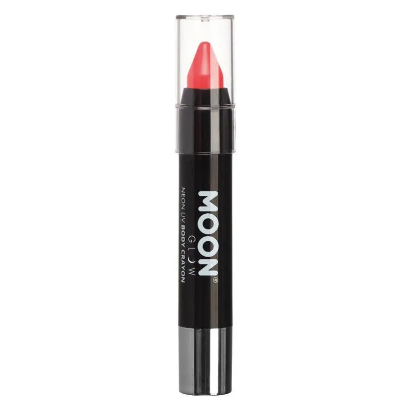 Moon Glow Pastel Neon UV Body Crayons, Pastel Coral
