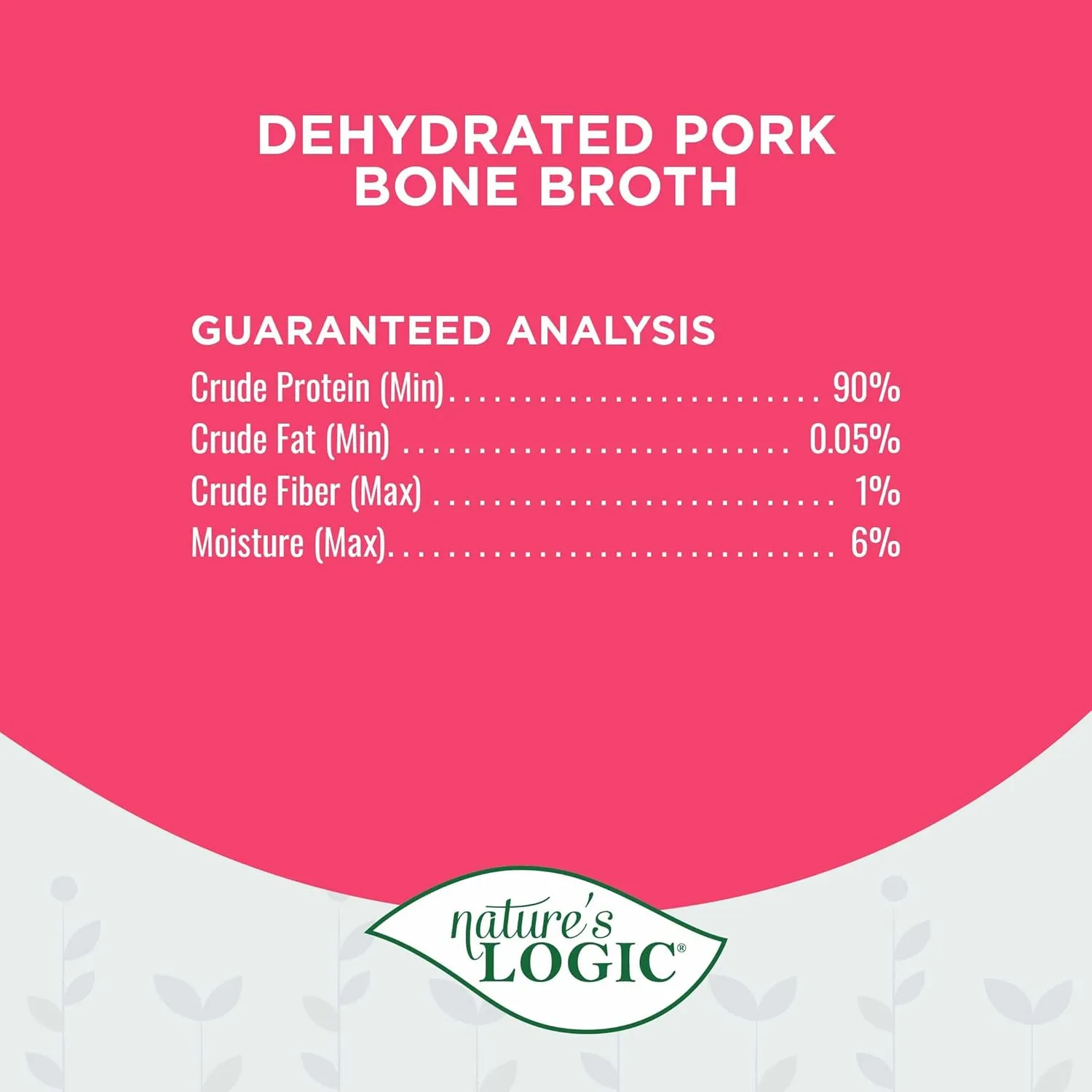 Nature’s Logic Pork Bone Broth Powders 6 oz