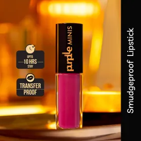 Purplle Ultra HD Matte Mini Liquid Lipstick, Pink - My First Day at Senior Year 29 | Highly Pigmented | Non-drying | Long Lasting | Easy Application | Water Resistant | Transferproof | Smudgeproof (1.6 ml)