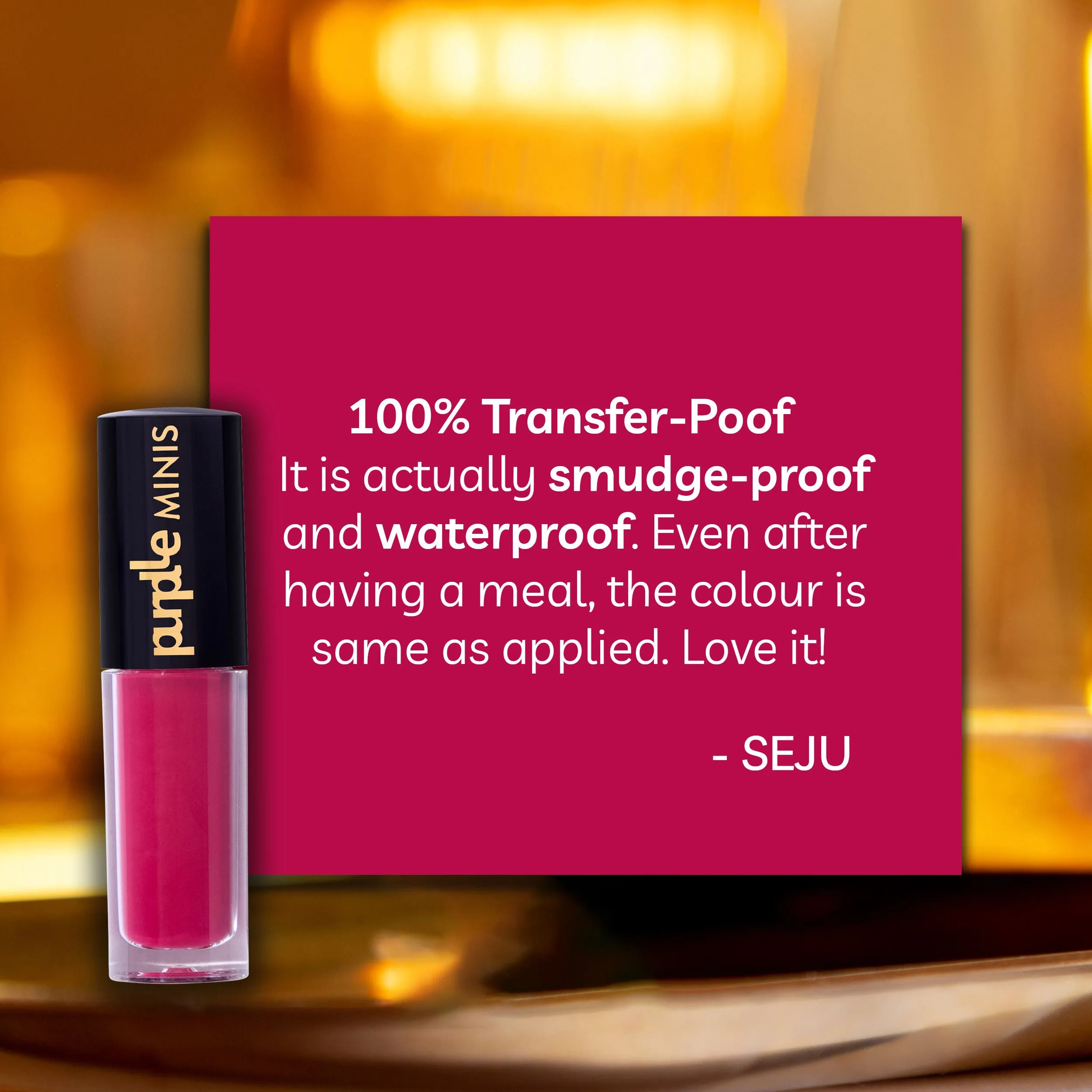 Purplle Ultra HD Matte Mini Liquid Lipstick, Pink - My First Day at Senior Year 29 | Highly Pigmented | Non-drying | Long Lasting | Easy Application | Water Resistant | Transferproof | Smudgeproof (1.6 ml)