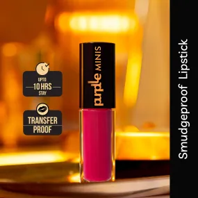 Purplle Ultra HD Matte Mini Liquid Lipstick, Pink - My First Family Drama 14 | Highly Pigmented | Non-drying | Long Lasting | Easy Application | Water Resistant | Transferproof | Smudgeproof (1.6 ml)