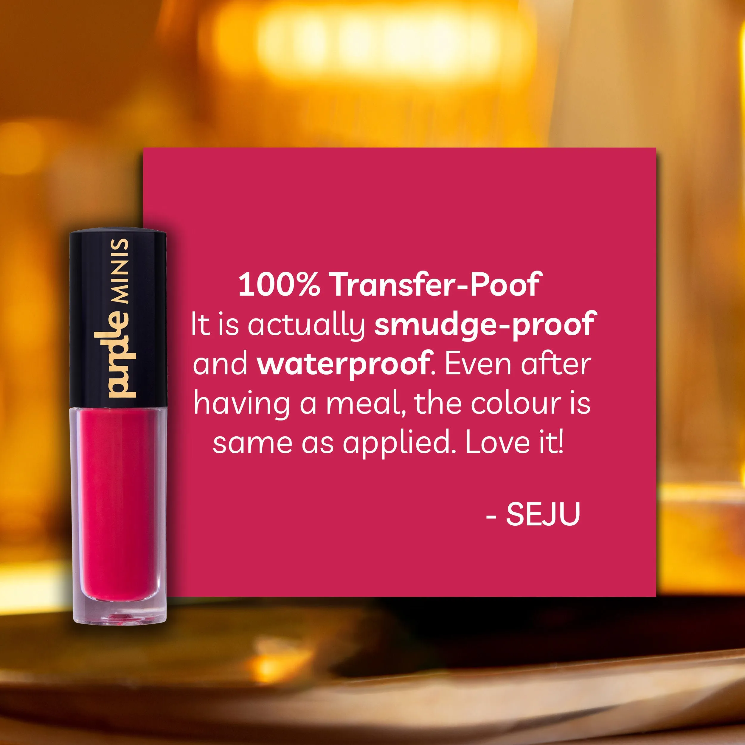 Purplle Ultra HD Matte Mini Liquid Lipstick, Pink - My First Family Drama 14 | Highly Pigmented | Non-drying | Long Lasting | Easy Application | Water Resistant | Transferproof | Smudgeproof (1.6 ml)