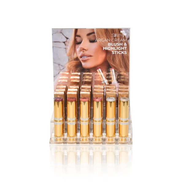 Silk Blush & Highlight Sticks Stand