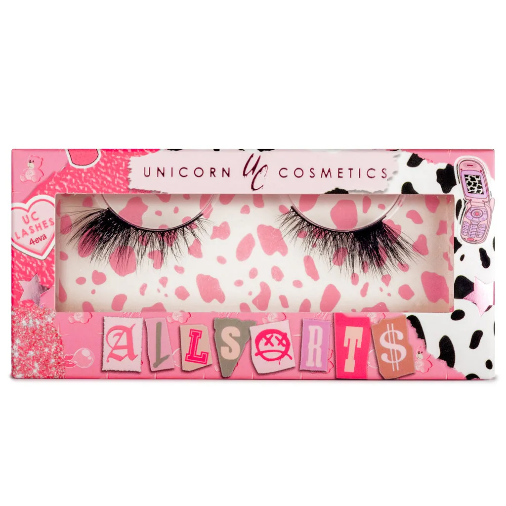 Unicorn Cosmetics 3D Faux Mink Allsorts Half Lashes - Cyber Angel