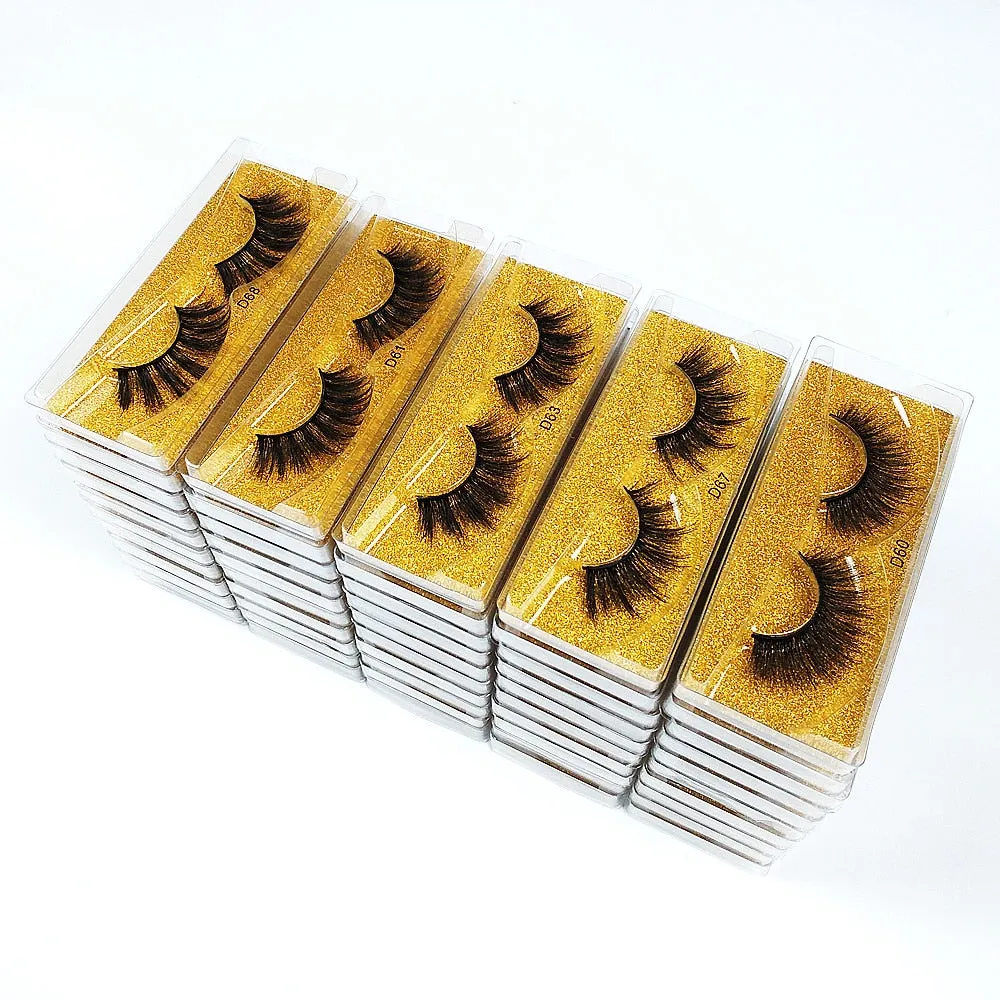 VenusFox Eyelashes Wholesale 30/50/100/200pcs 3d Mink Lashes Natural Fake Eyelashes Pack False Eyelashes Makeup False Lashes Bulk Items